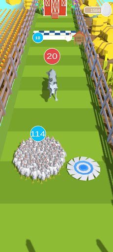 Chicken vs Fox: 3D Ranner - Screenshot 2