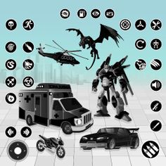 Robot War Drone Robo Transform - Screenshot 1