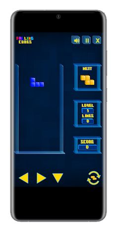 Falling cubes game - Screenshot 2