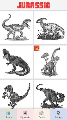 Jurassic Raptor Coloring Book - Screenshot 2