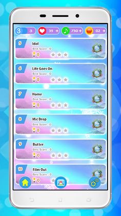 Bts - Cold Play Piano Tiles - Screenshot 2