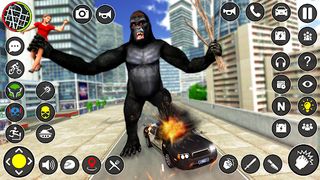 Fly Gorilla City Attack Game - Screenshot 1