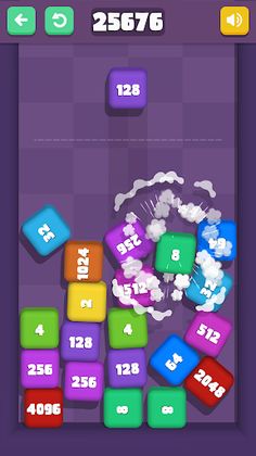 Cube 2048: 3D Merge Game - Screenshot 1