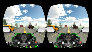 VR Highway Traffic Bike Racer - Screenshot 2