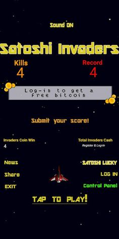 Satoshi Invaders - Screenshot 1
