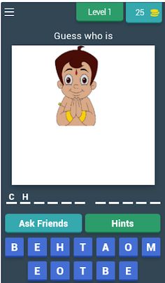 Cartoon quiz - Screenshot 1
