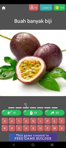 Game Tebak Nama Buah - Screenshot 3