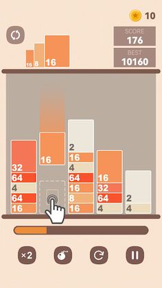 Magic dropping numbers 2048 - Screenshot 2