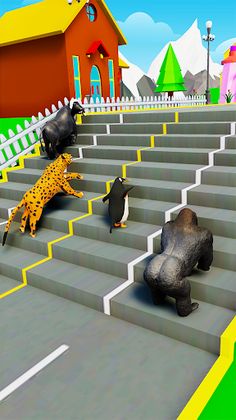 Animal Transform Shift Race 3D - Screenshot 1