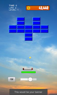 Brick breaking game - Screenshot 4