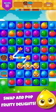 Juicy Smash Fruit: 3 Match - Screenshot 1