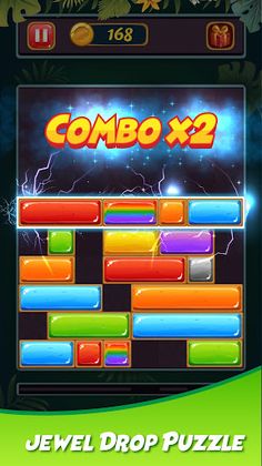 Jewel Sliding - Drop Puzzle - Screenshot 1