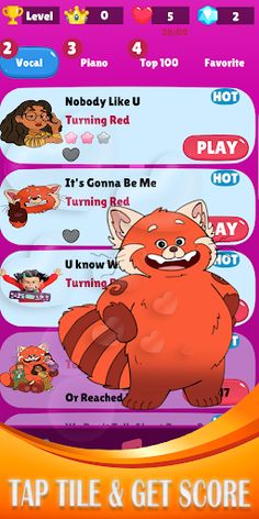 Turning Red PIano TIles Anime - Screenshot 3