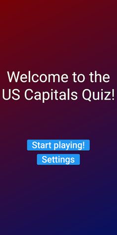 US Capitals Quiz - Screenshot 1
