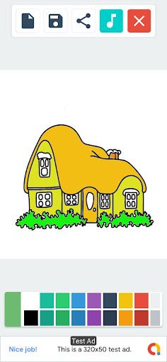 Coloring House Of Cartoon - Screenshot 3