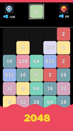 2048 Merge - X2 Blocks Game - Screenshot 2