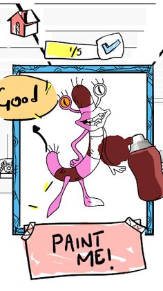 Monster Paint Stencil Art Game - Screenshot 3