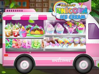 Rainbow Unicorn Ice Cream Food - Screenshot 1