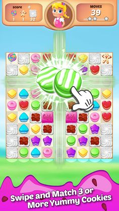 Yummy Cookies - Match 3 Puzzle - Screenshot 3
