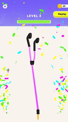 Messy Earphones 3D - Screenshot 4