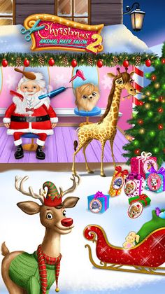 Christmas Animal Hair Salon 2 - Screenshot 2
