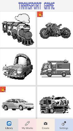 Transport Game Pixel Art - Screenshot 1