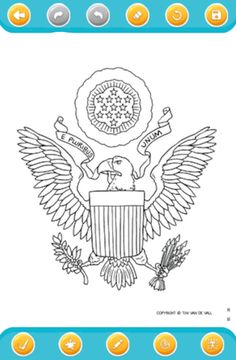 national emblem coloring - Screenshot 3