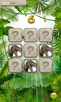 Brain games - Dinosaur - Memor - Screenshot 1