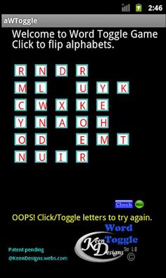 aWToggle Word Game - Screenshot 3