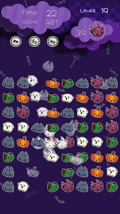 Bubble Beasts Match3 Halloween - Screenshot 2