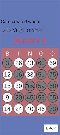 Simple BINGO Card - Screenshot 3