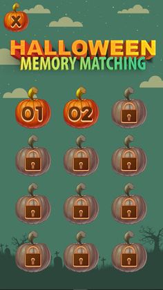 Halloween Memory Matching - Screenshot 2