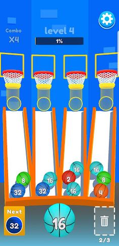 Basket 2048 - Screenshot 2