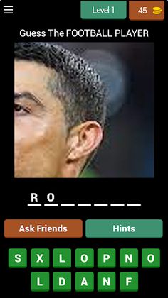 FOOTBALL PLAYER - QUIZ GAME - Screenshot 1