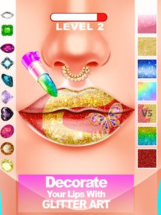 Lip Art : Lipstick Salon Games - Screenshot 2