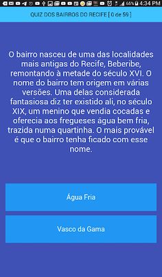 Quiz dos Bairros do Recife - Screenshot 2