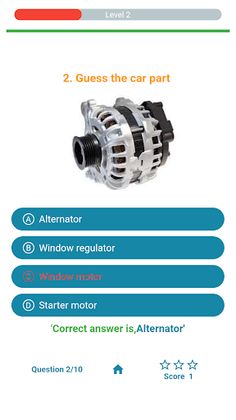 Car parts Quiz Game - Screenshot 2
