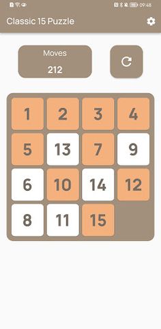Classic 15 Puzzle:Number Game - Screenshot 4