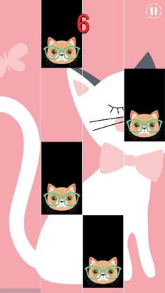 Cat Pink Piano Tiless - Screenshot 2