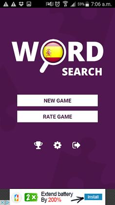 Learn Spanish Word Search Game - Screenshot 1