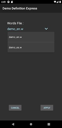 Definition Express Demo - Screenshot 3