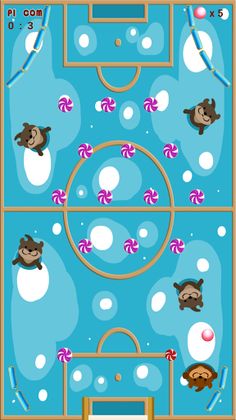 Otters Soccer like pinball - Screenshot 2