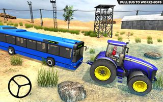 Farming Tractor Pull Bus Games - Screenshot 1