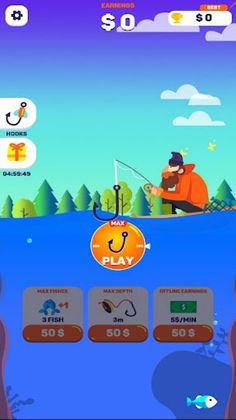 Tiny Fishing - Screenshot 1