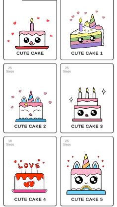 How To draw Cute cake - Screenshot 2