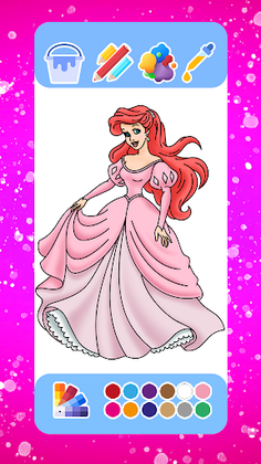 Princess Coloring Book & Games - Screenshot 2