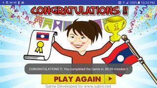 Laos Map Puzzle Game - Screenshot 3