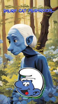 Blue Smurf Cat Game - Screenshot 1