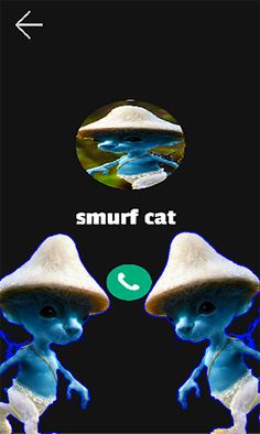 Fake Call: Smurf Cat - Screenshot 1
