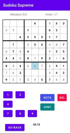 Sudoku Supreme 9x9 - Screenshot 4